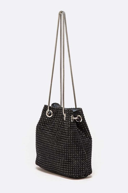 Rhinestone Mesh Bag