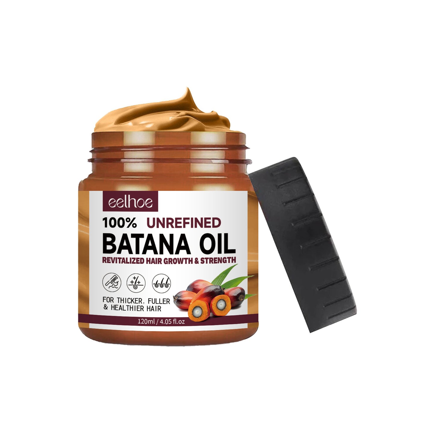 Natural Batana Oil, Batana Oil From Honduras Unrefined For Men & Women 4.05 Fluid Ounces