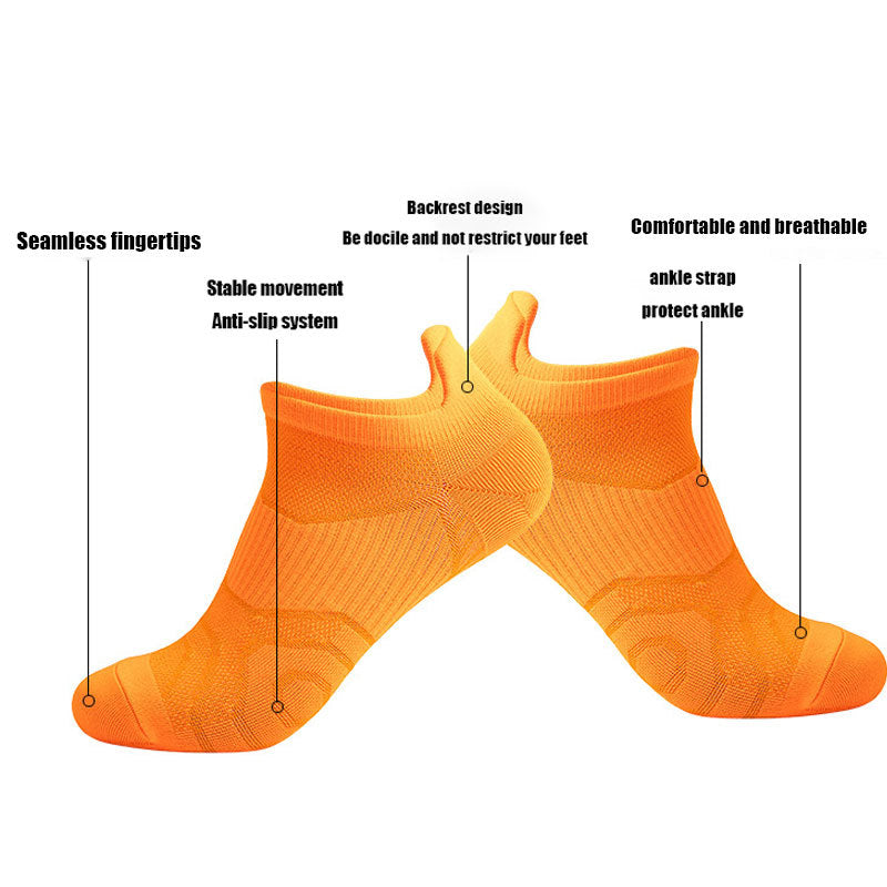 8 Pairs Womens Athletic Compression Running Low Cut Cushioned Socks Anti-odor And Breathable For Outdoor Sports Running Cycling Hiking Fitness