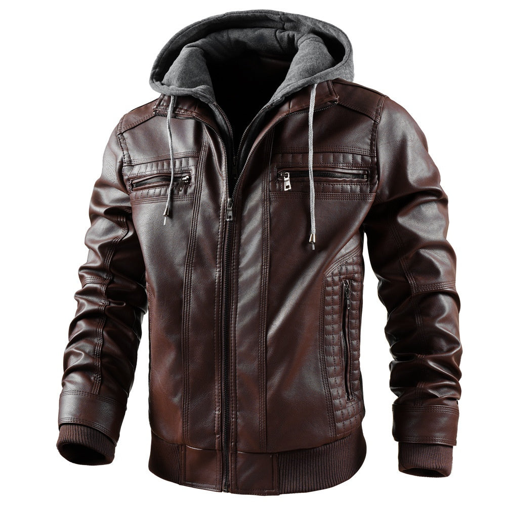 Hooded Jacket With Zipper Pockets