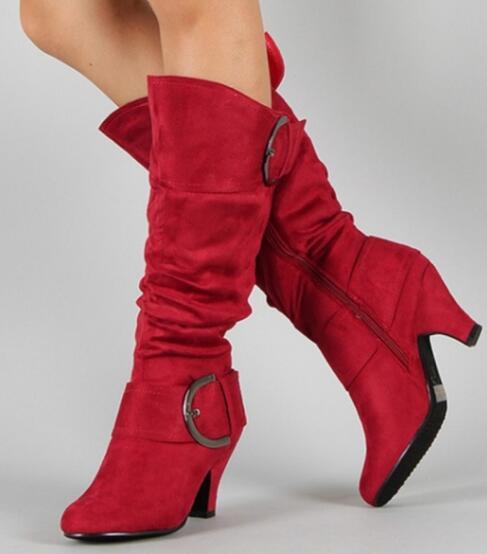 Brushed Velvet Boots