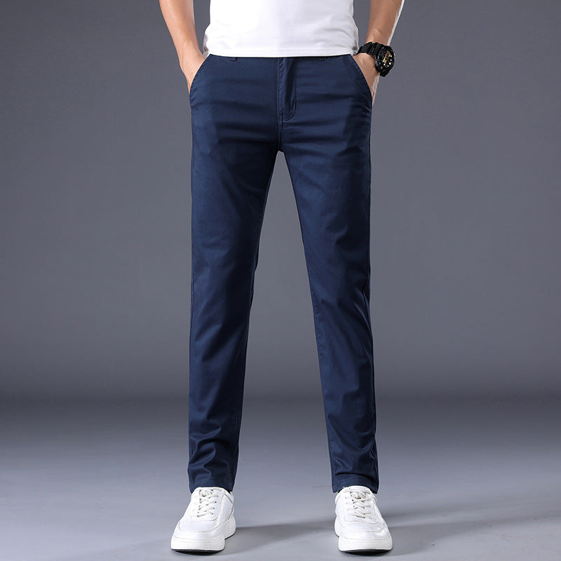 Men's Solid Color Casual Pants Straight