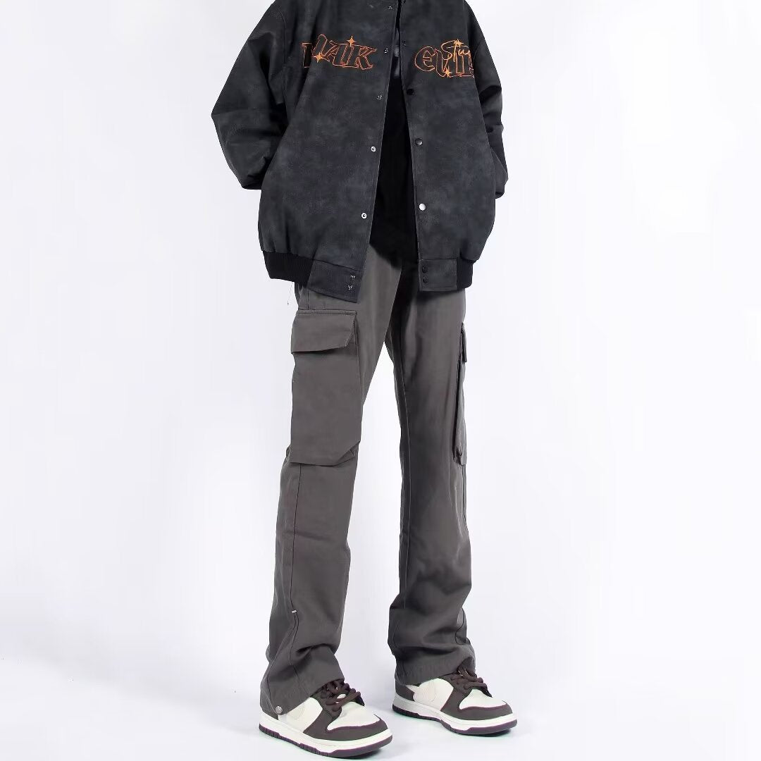 Straight-leg Floor-length Pants