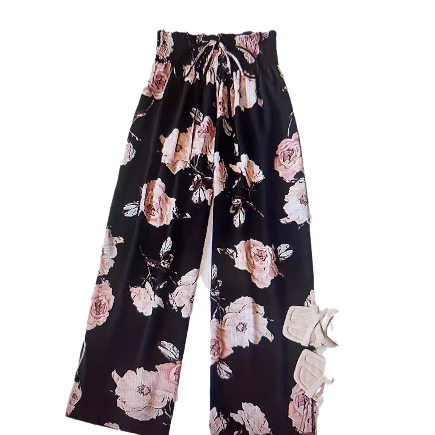 Wide-Leg Pants High-Waisted, Relaxed Fit