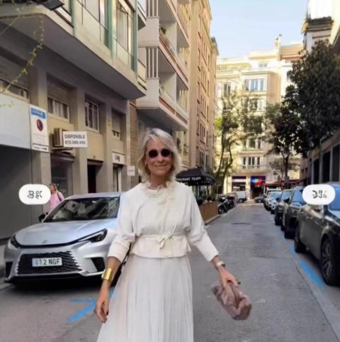 Solid-color Casual Knit Crew-neck Top And Mesh Slip Maxi Dress Two-piece Set