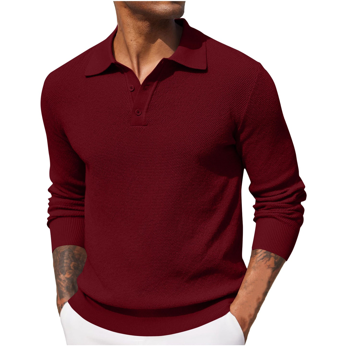 Long-sleeved Top For Men