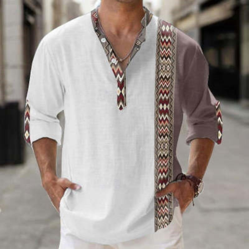 Thin Bamboo Linen Long Sleeve Shirt