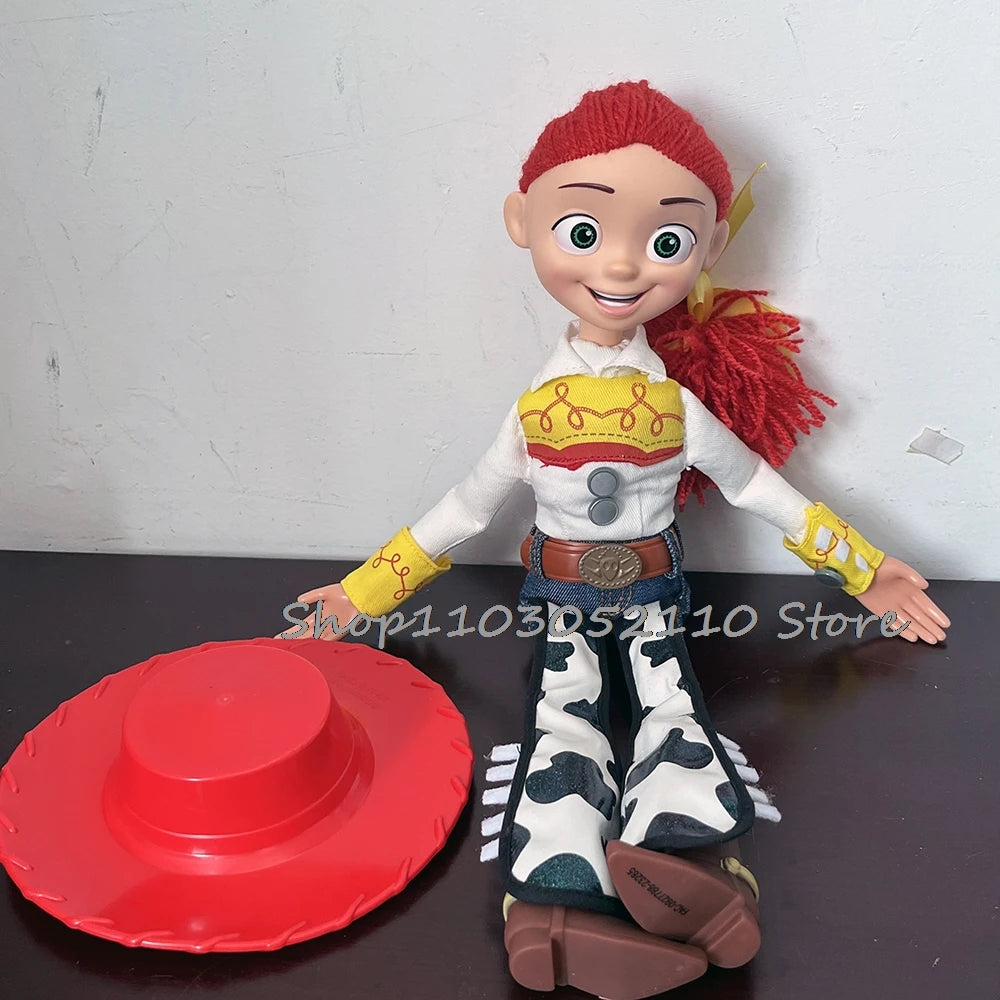 Toy Story 4 Talking Woody Jessie Action Figure Sing Soft Cute Anime Figure Decoration Birthday Model Gift Toys