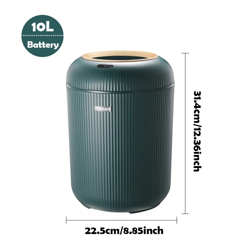 Automatic Trash Can with Lid, Small Plastic Smart Trash Can, Motion Sensor
