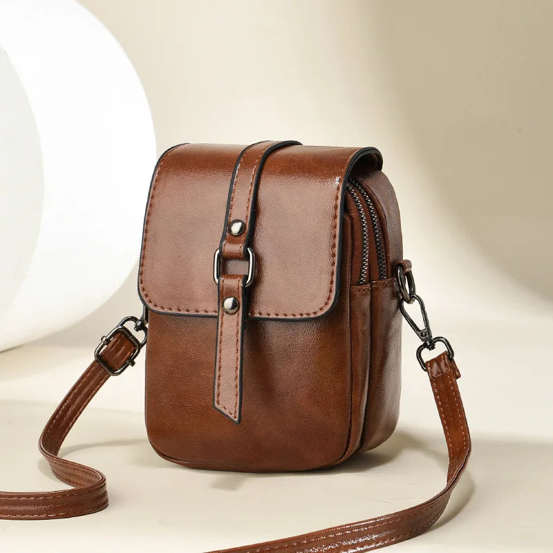 Flap Phone Bag High Quality Pu Leather Shoulder Bags for Women New Ladies Crossbody Bag Luxury Brand Designer Handbags