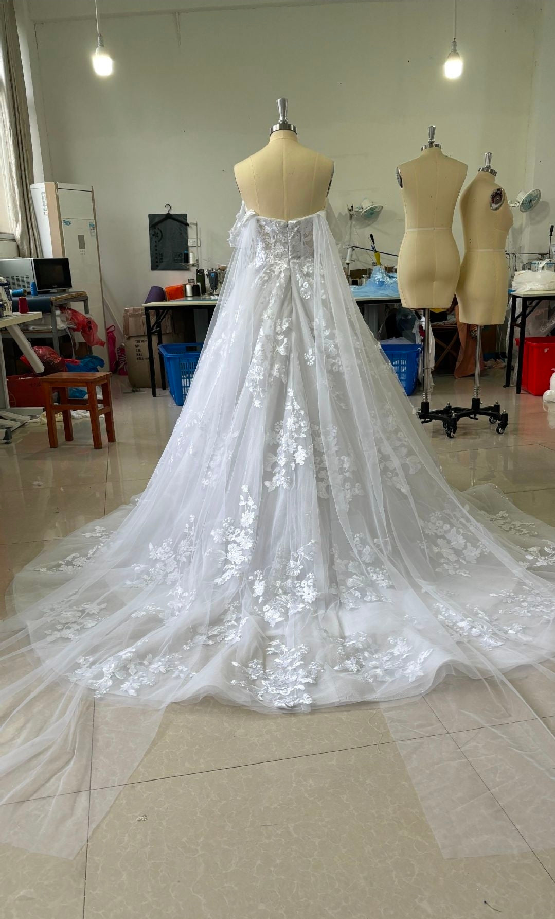 Wedding Dress Light French Trailing