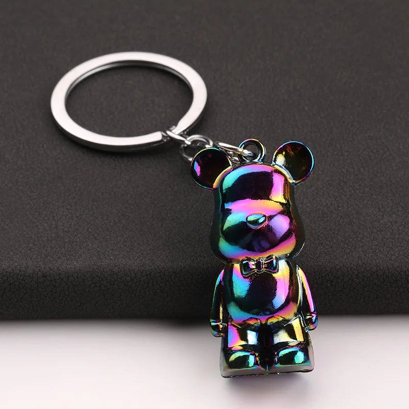 Zinc Alloy Bear Keychains