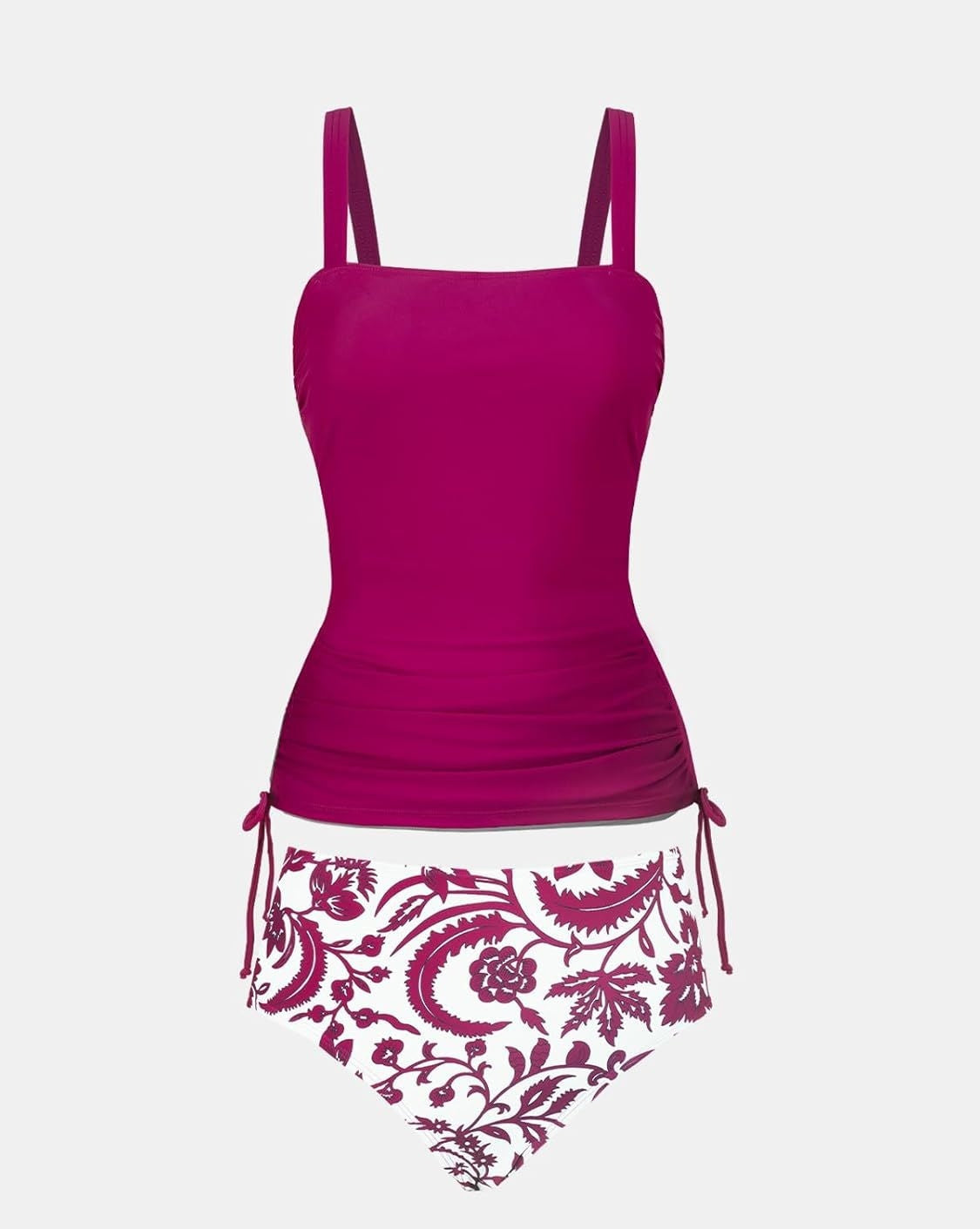 Casual Printed Strappy Two-Piece Cinched Waist Bikini Set