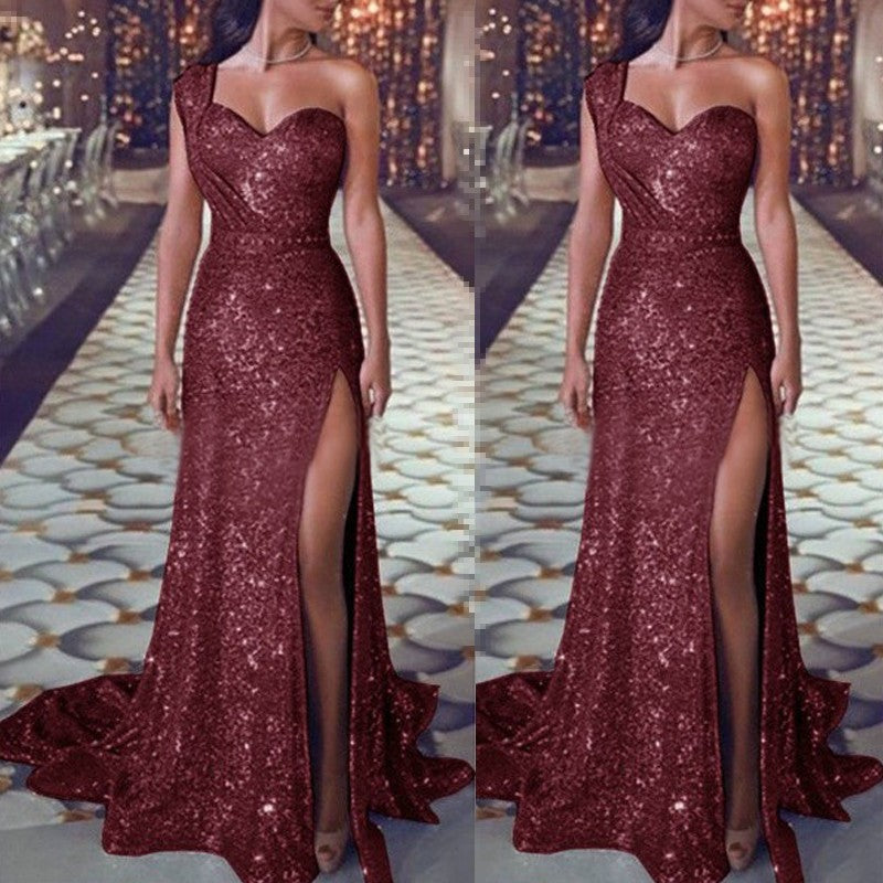 Solid-Color Casual All-Match Halter Dress