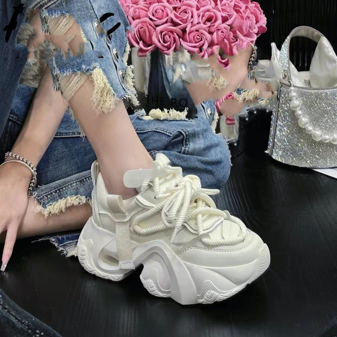 Women's Thick Bottom Lightweight Sneaker