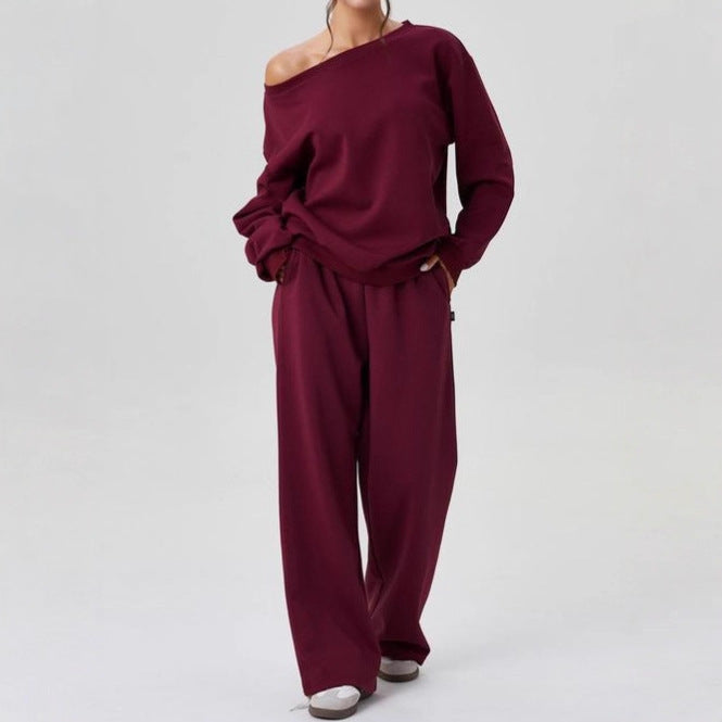 Two-piece Set With A Trendy Off-shoulder Design