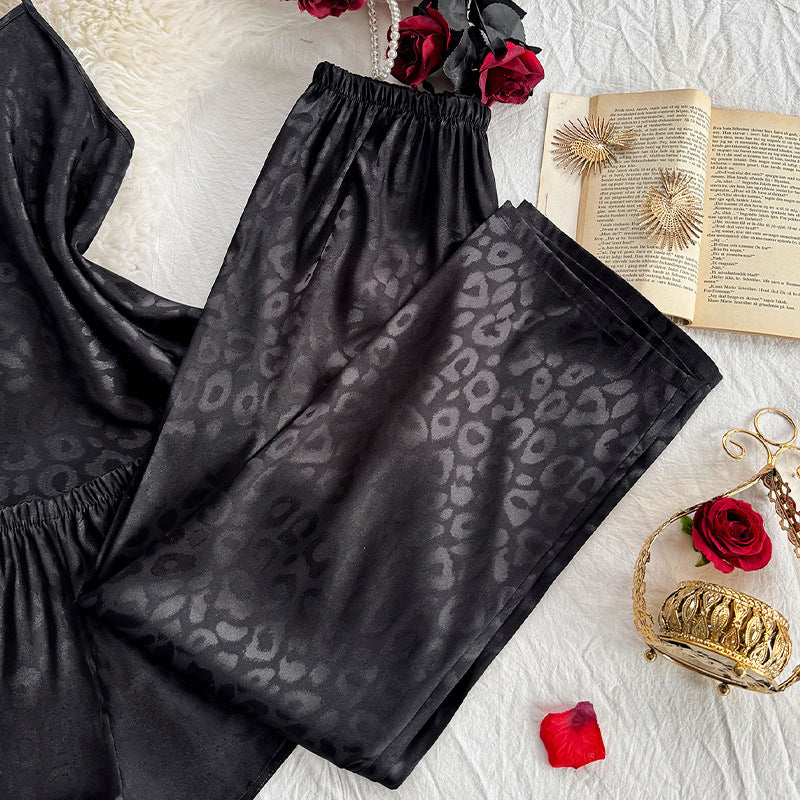 Printed silk Pajama Set