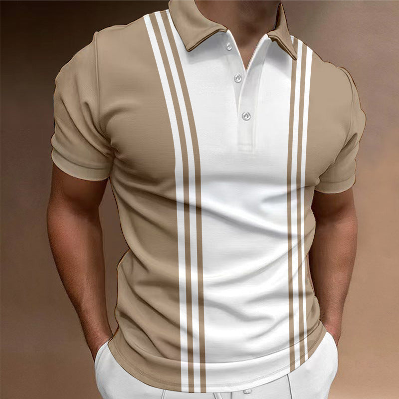 Casual 3 Button Men's T-shirt