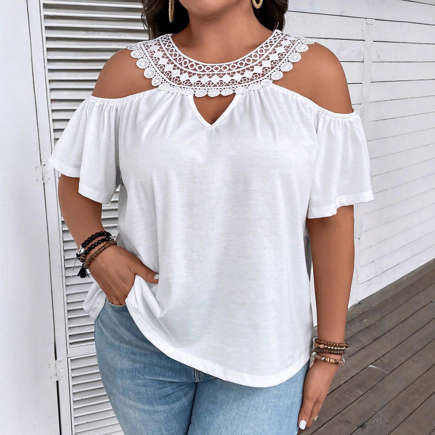 Off-Shoulder Short-Sleeve
