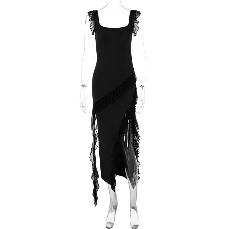 Summer Stringy Selvedge Stitching Dress