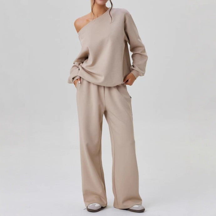 Two-piece Set With A Trendy Off-shoulder Design