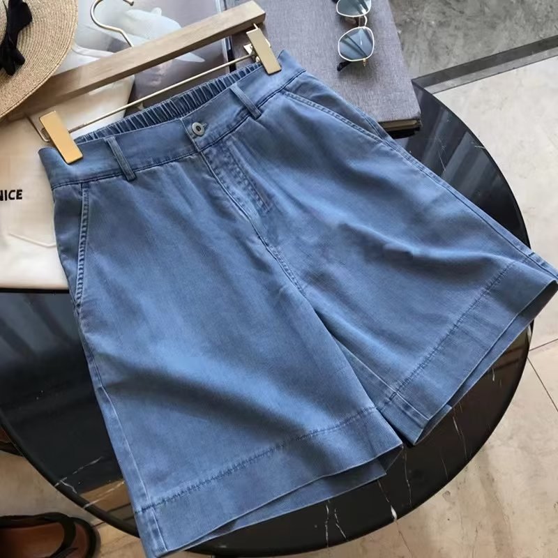 High-waisted Plus-size Versatile Loose-fit