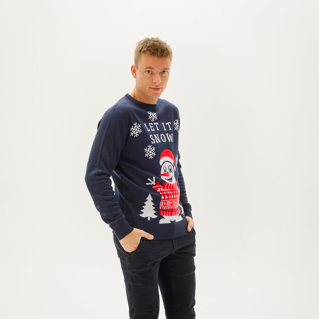 Men's Christmas Print Long Sleeve Sweater