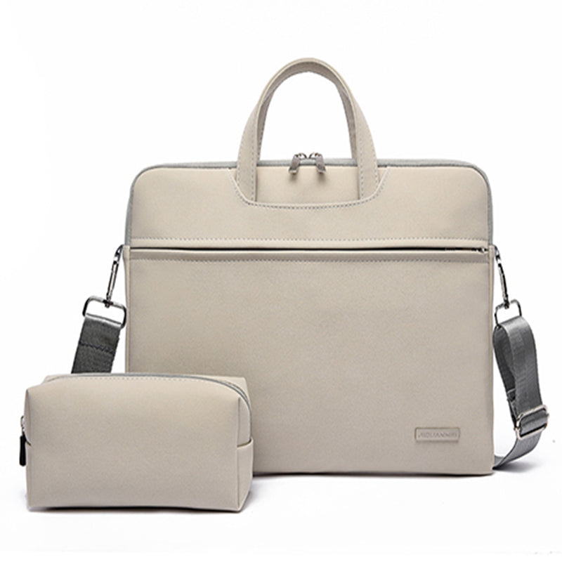Leather  Laptop Bag Notebook Carrying Case Briefcase For Macbook Air 13.3 14 15.6 Inch Mouse Bag