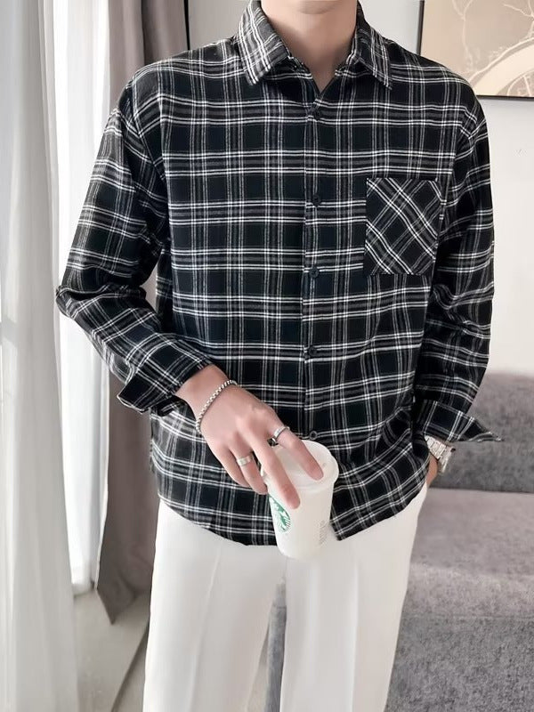 Loose Plaid Shirt