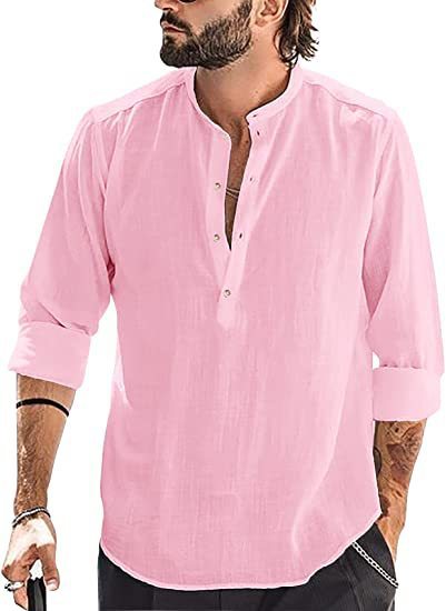 Solid Color Long-sleeved Shirt