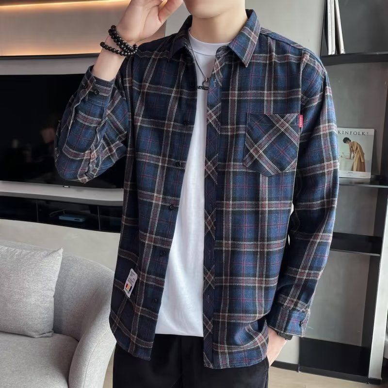 Loose Plaid Shirt