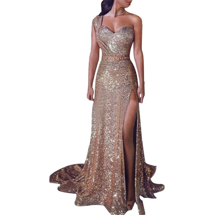 Solid-Color Casual All-Match Halter Dress