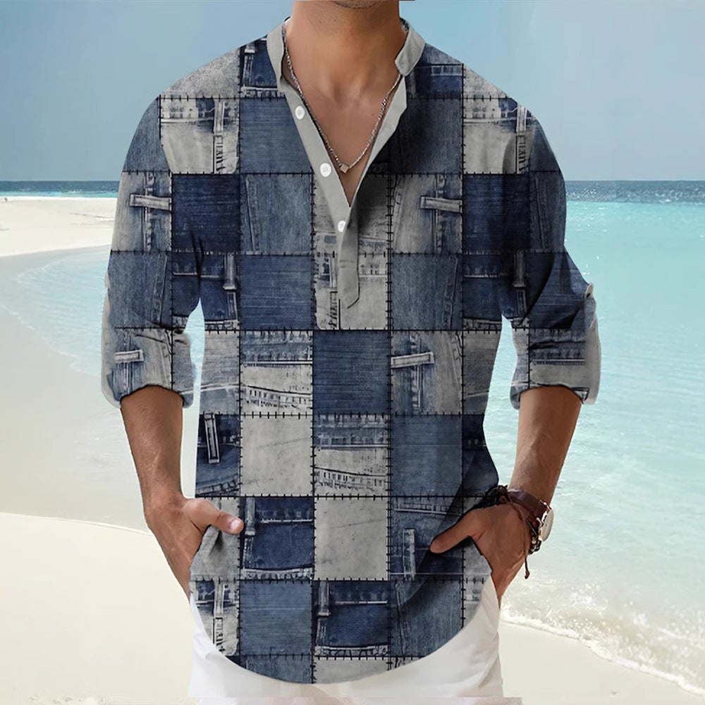Thin Bamboo Linen Long Sleeve Shirt