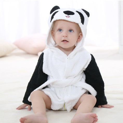Children's Hooded Animal-shaped Bathrobe