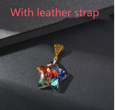 Reiki Healing Energy Crystal Pendant Natural Stone For Yoga Meditation Spiritual 7 Chakra Jewelry Necklace Amulet