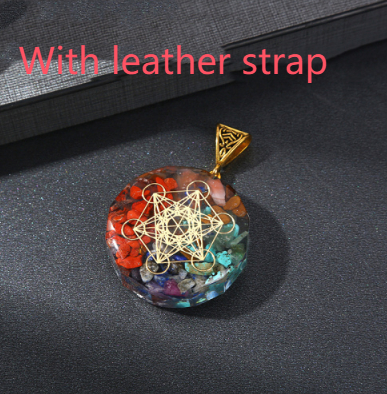 Reiki Healing Energy Crystal Pendant Natural Stone For Yoga Meditation Spiritual 7 Chakra Jewelry Necklace Amulet