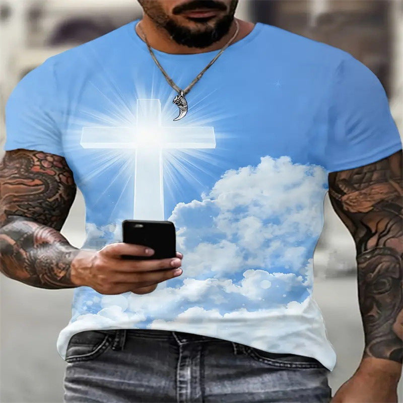 3D Printed Animal Style Vintage T Shirt