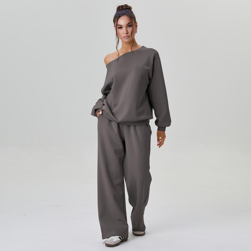 Two-piece Set With A Trendy Off-shoulder Design