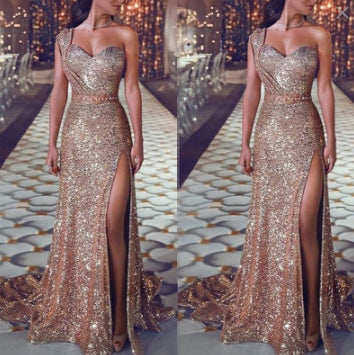 Solid-Color Casual All-Match Halter Dress