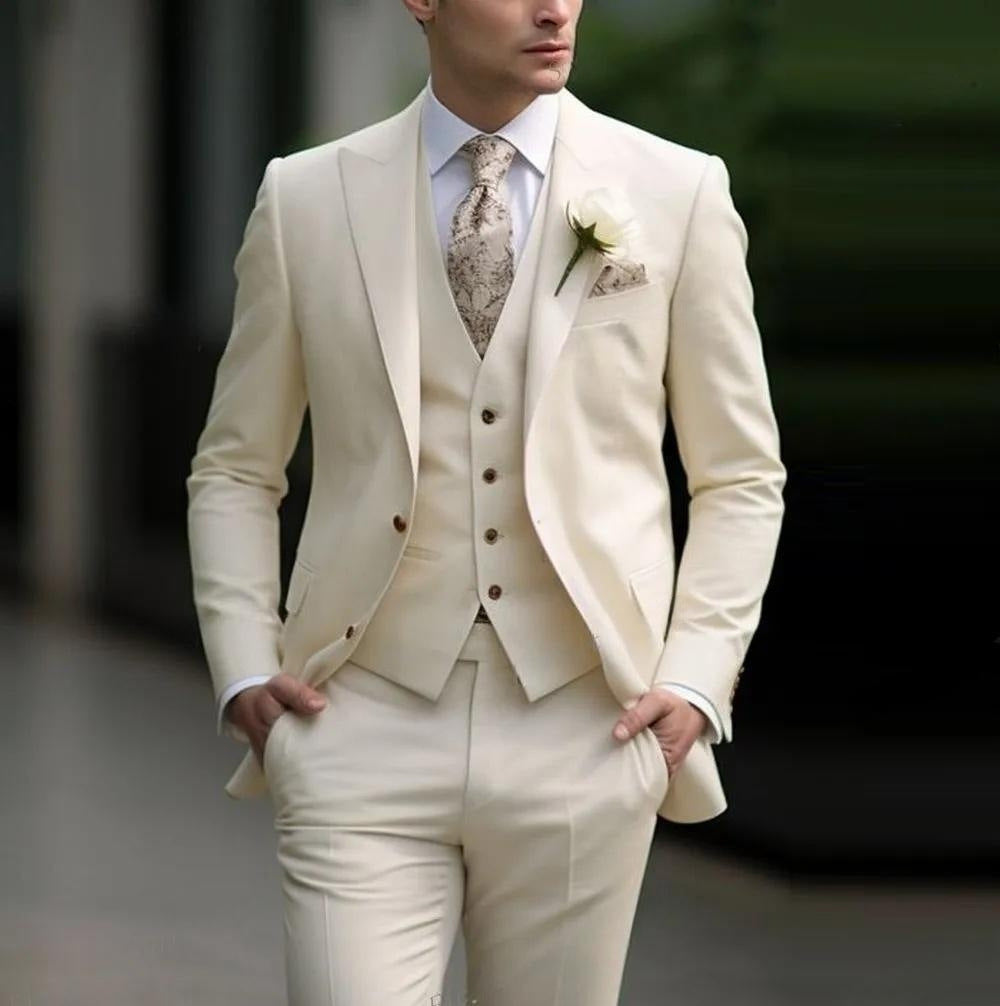 Three-piece Suit Solid Color High Sense