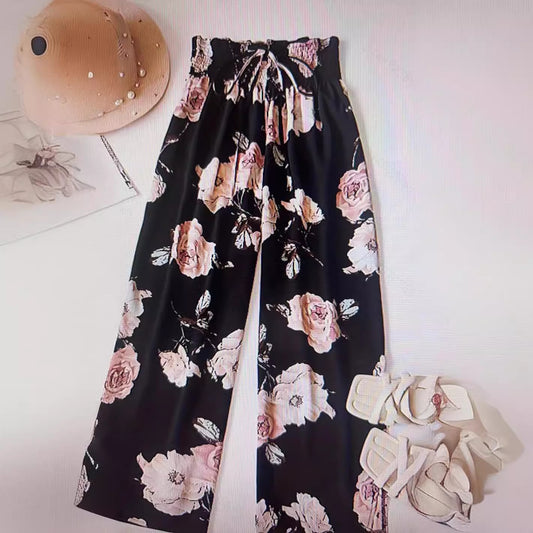 Wide-Leg Pants High-Waisted, Relaxed Fit