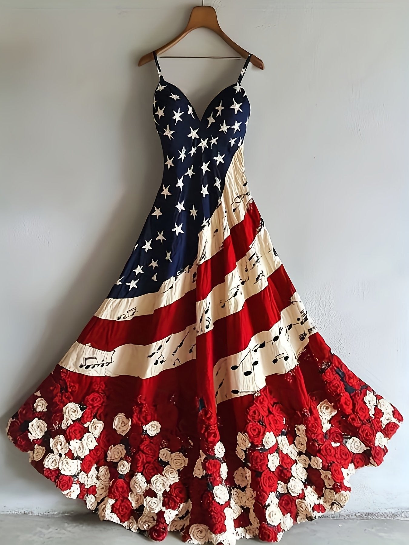 Digitally Printed Sleeveless Long Dress