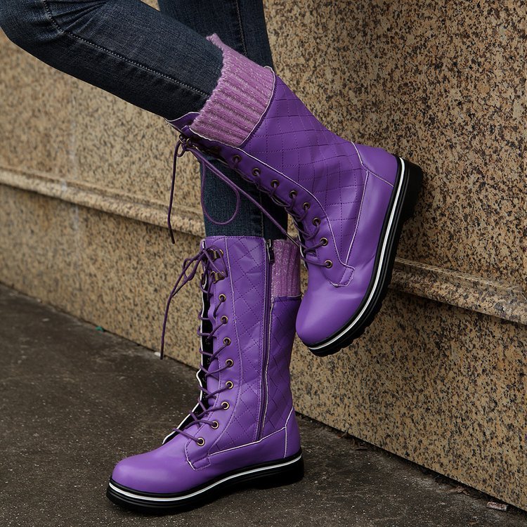 Solid Color Boots