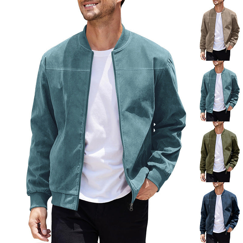Suede Solid Color Jacket