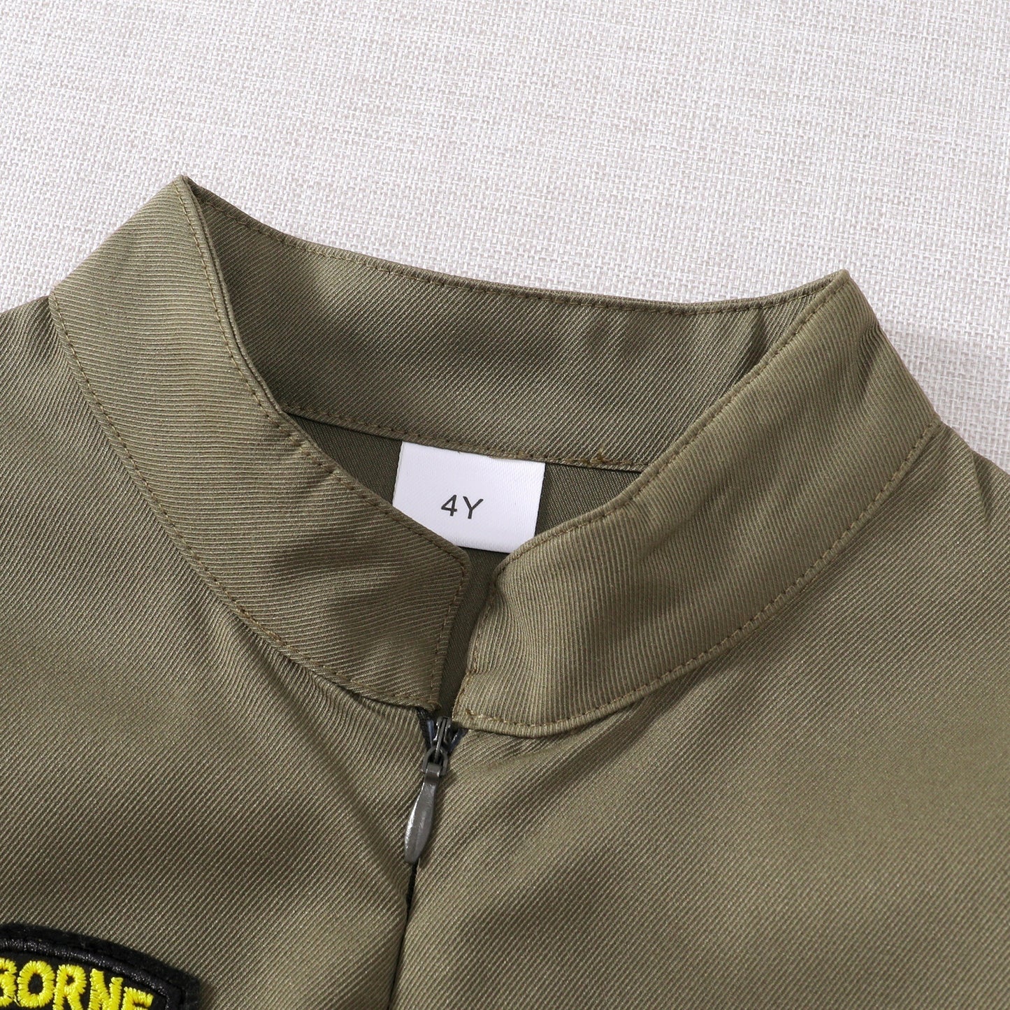 Toddler Boys Pilot Jumpsuit Army Green Long Sleeve Romper, Perfect For Birthday Party Outfits