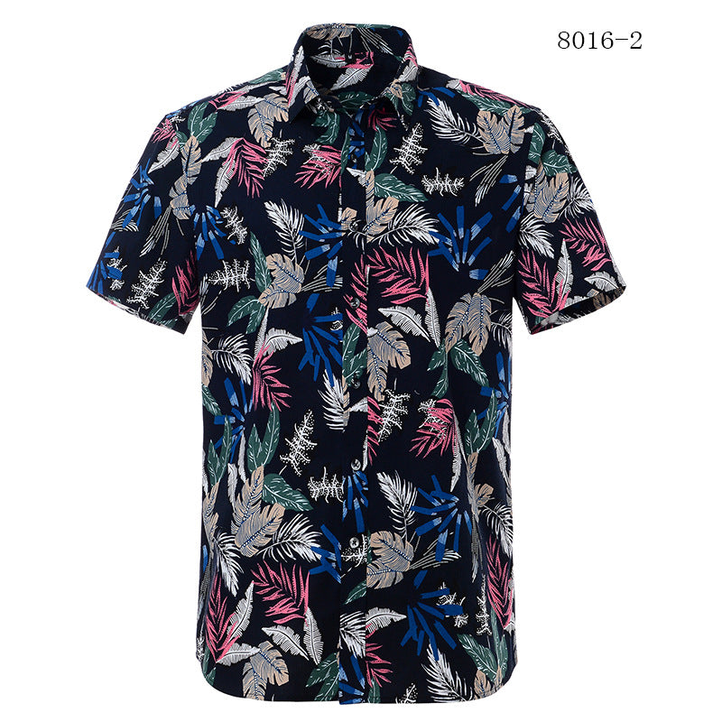 Printed short-sleeved shirt