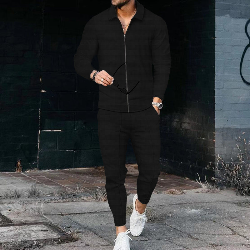 Zipper Casual Sports Suit