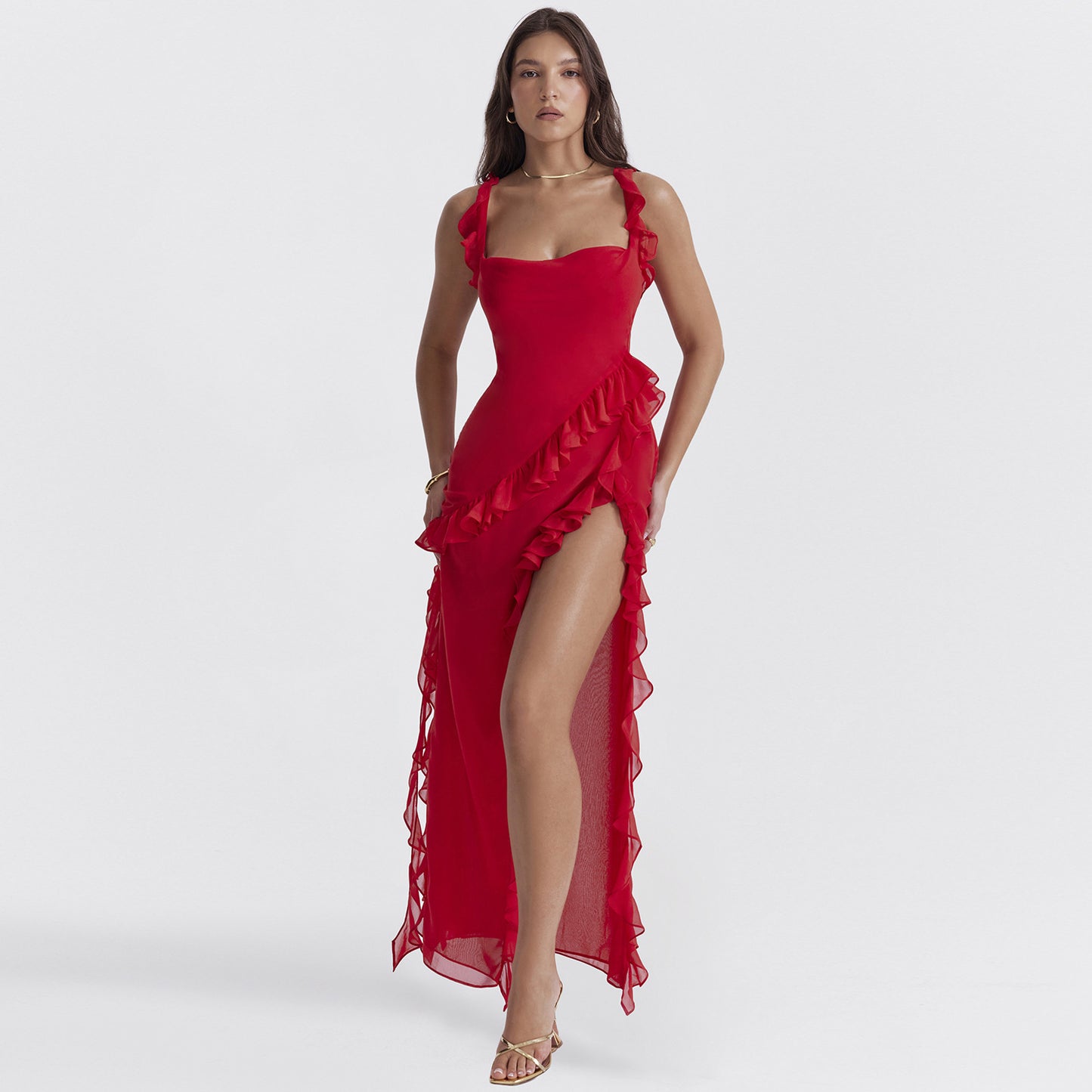 Summer Stringy Selvedge Stitching Dress