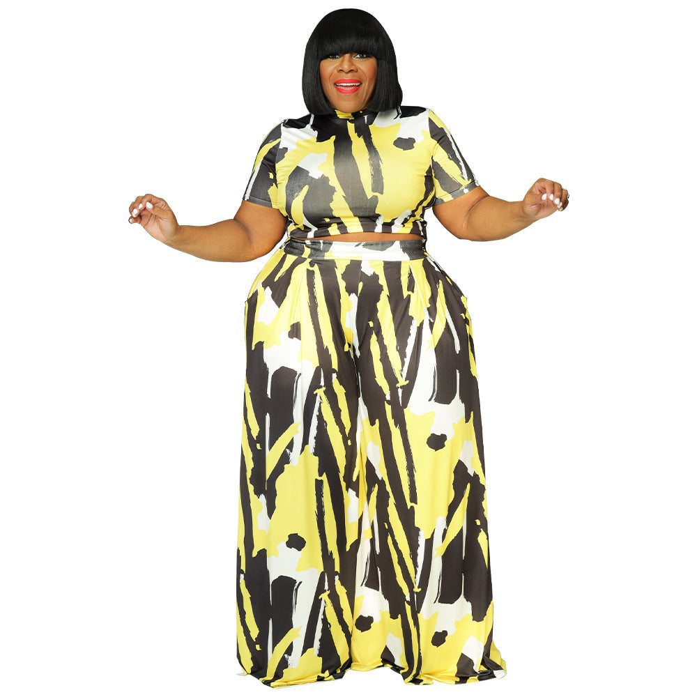 Plus-size Two-piece Set