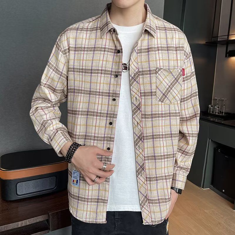 Loose Plaid Shirt